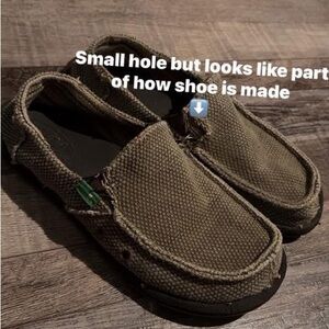 Sanuk Kids Slip-On Loafers - Olive